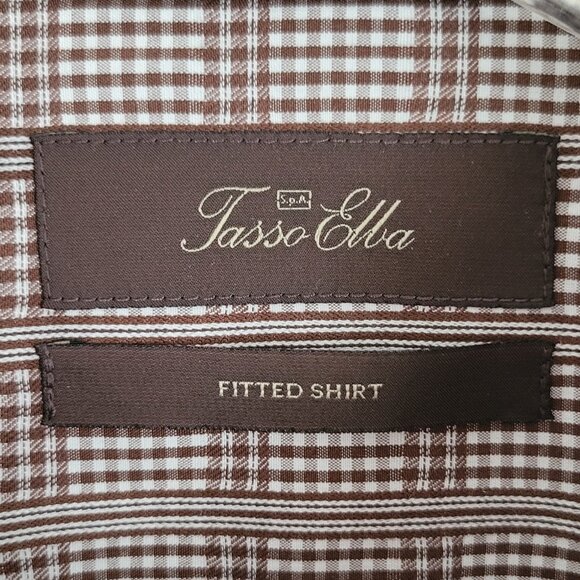 Tasso Elba Men's Fitted Button Down Shirt Size L - Picture 4 of 10
